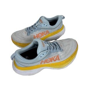 Hoka One One Womens Bondi 8 Blue Running Shoes Sneakers Size 7.5B Gorpcore
